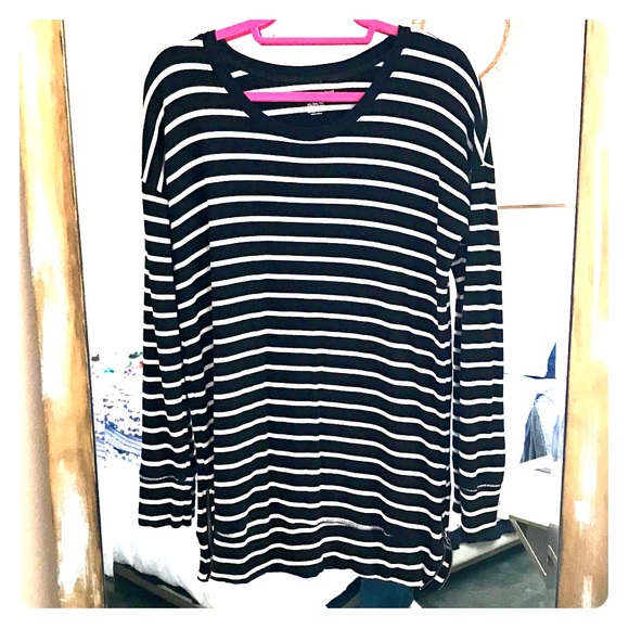 A Pea in the Pod Tops - Maternity striped tunic shirt